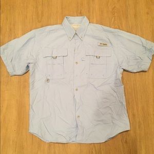 Columbia PFG Fishing Shirt - Light Blue